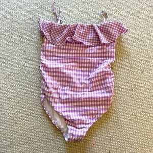 Hatch brand adorable maternity swimsuit in purple gingham size XS